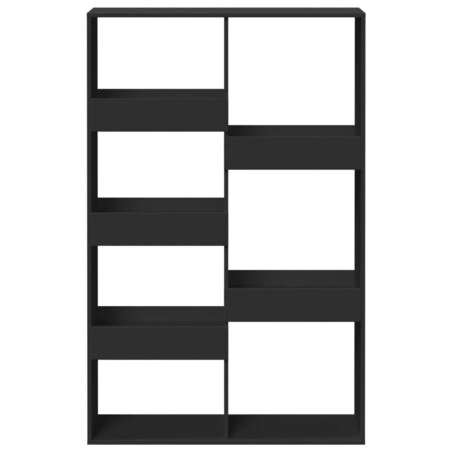 vidaXL Regał/przegroda do pokoju, czarny, 100x33x155,5 cm