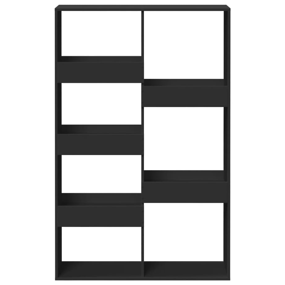 vidaXL Regał/przegroda do pokoju, czarny, 100x33x155,5 cm