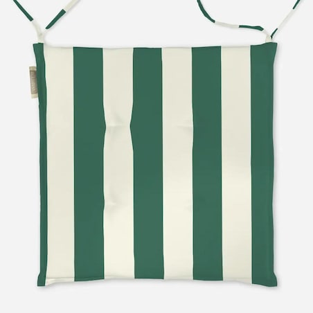 Poduszka świąteczna na krzesło - klasyczne zielone pasy