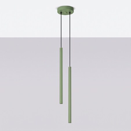 Lampa wisząca PASTELO 2 szałwiowa