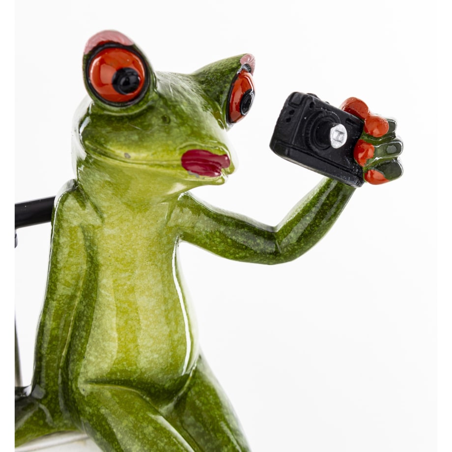 Figurka - żabka 17x8,8x7,5 cm FROGG turystka