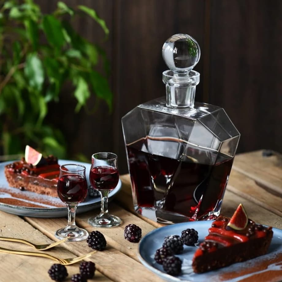 Kieliszki do wódki GEMA KROSNO 6szt 25ml do likieru nalewek na nóżce