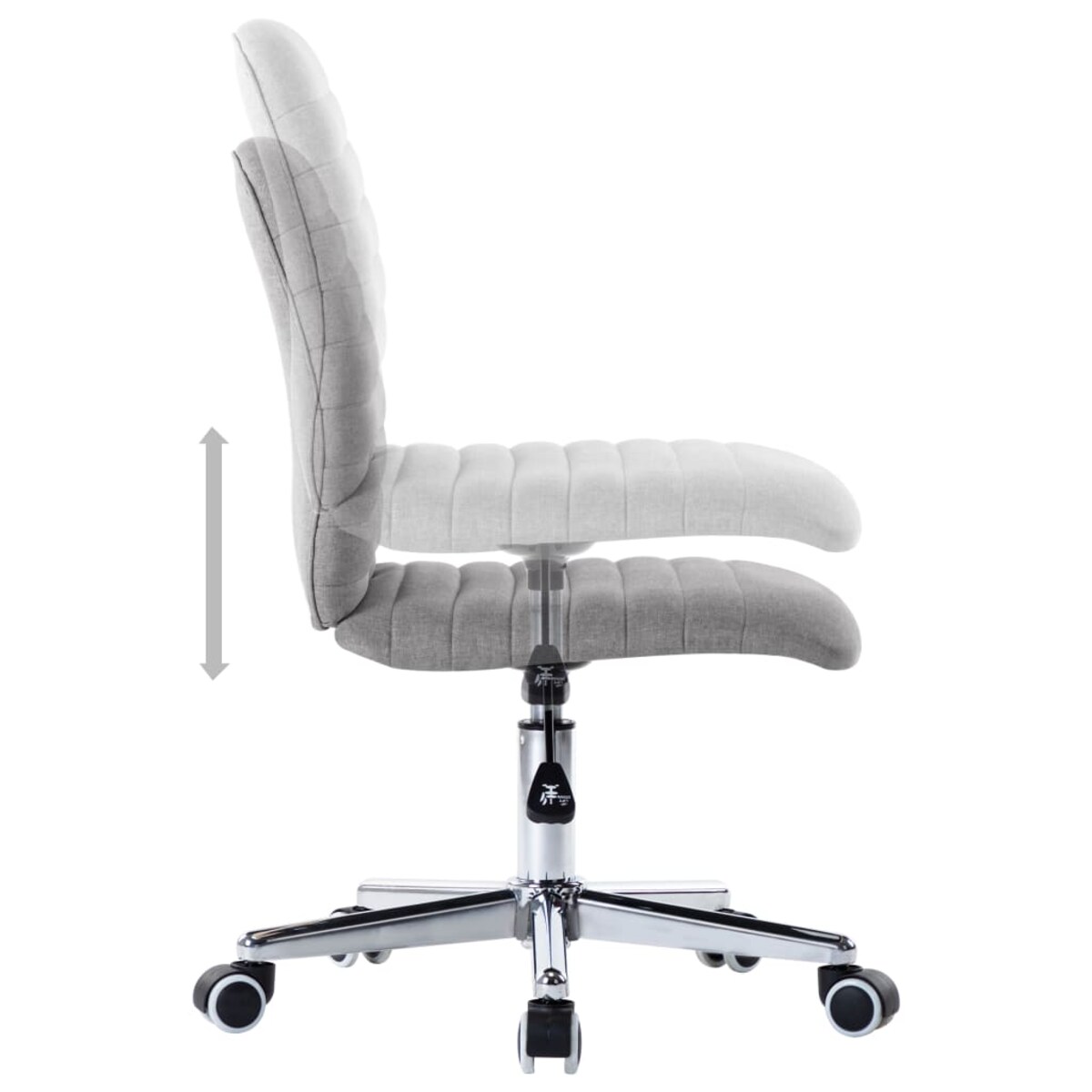 vidaXL Krzesła stołowe, 6 szt., jasnoszare, tapicerowane tkaniną