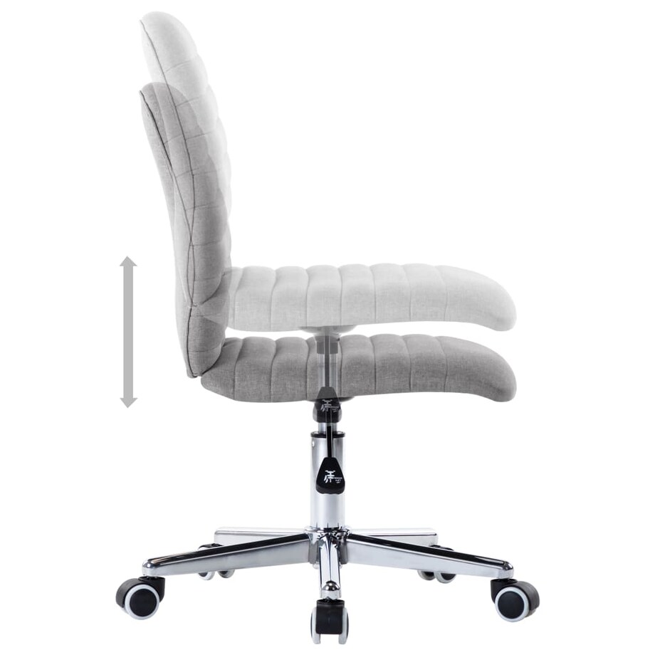 vidaXL Krzesła stołowe, 6 szt., jasnoszare, tapicerowane tkaniną