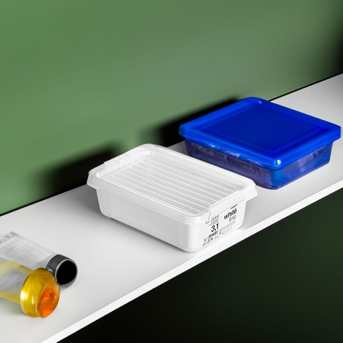 Pojemnik Plastikowy Pudełko Z Pokrywą Do Przechowywania Box Organizer 3,1L