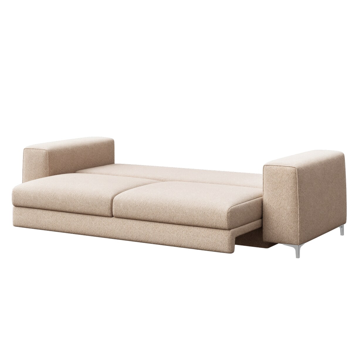Sofa 3 osobowa Rene rozkładana jasno beżowa - szybka dostawa