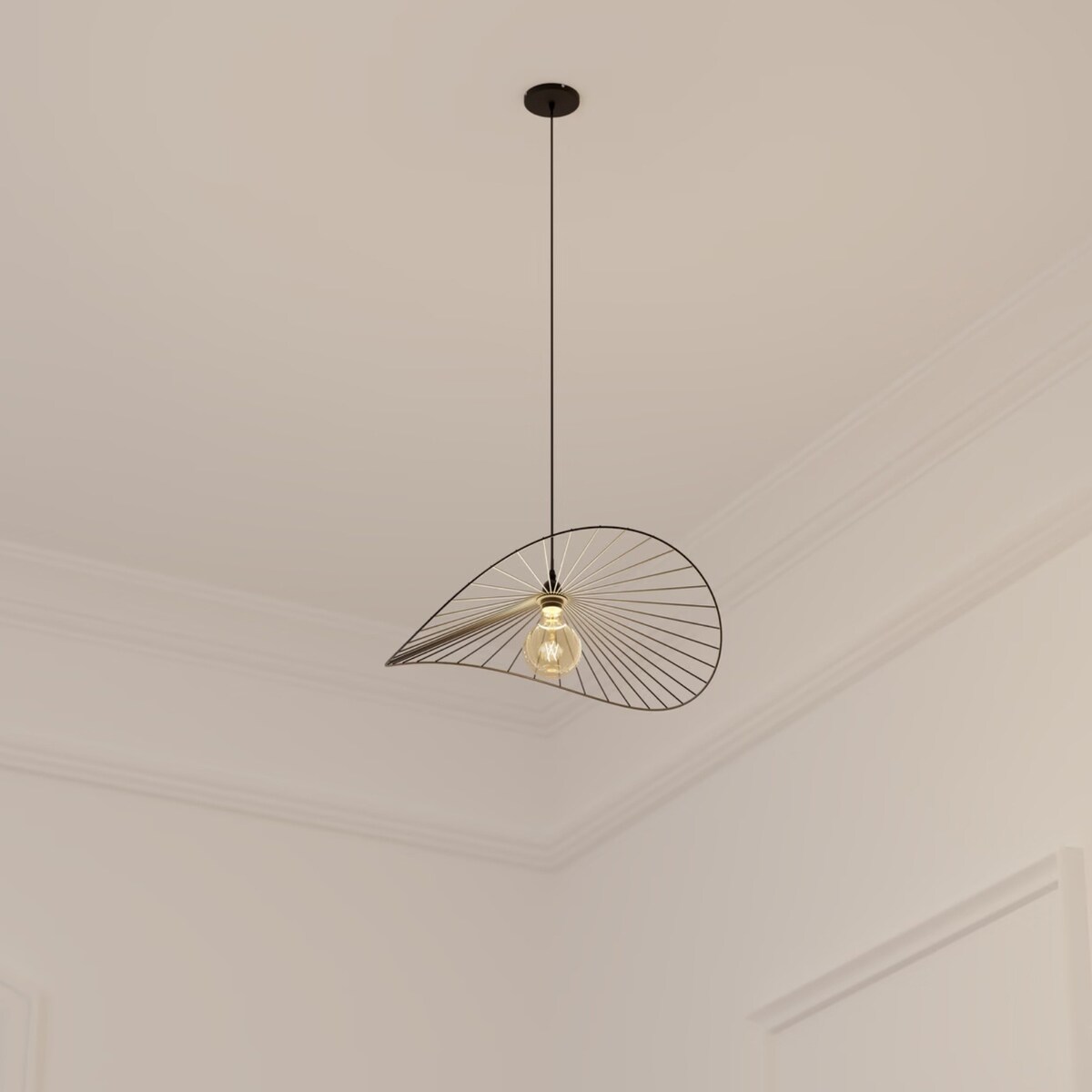 Lampa wisząca nad stół, metalowa ADELIA, Ø 58 cm