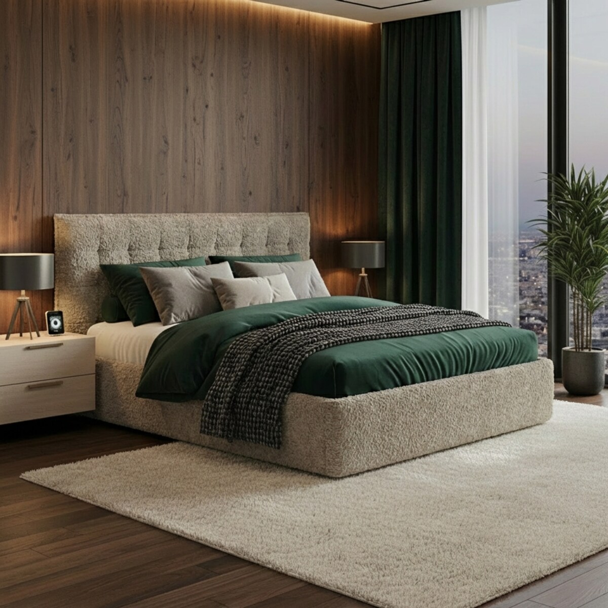 Łóżko Tapicerowane Consul 140X200 Stelaż Pojemnik Na Pościel Loop 03