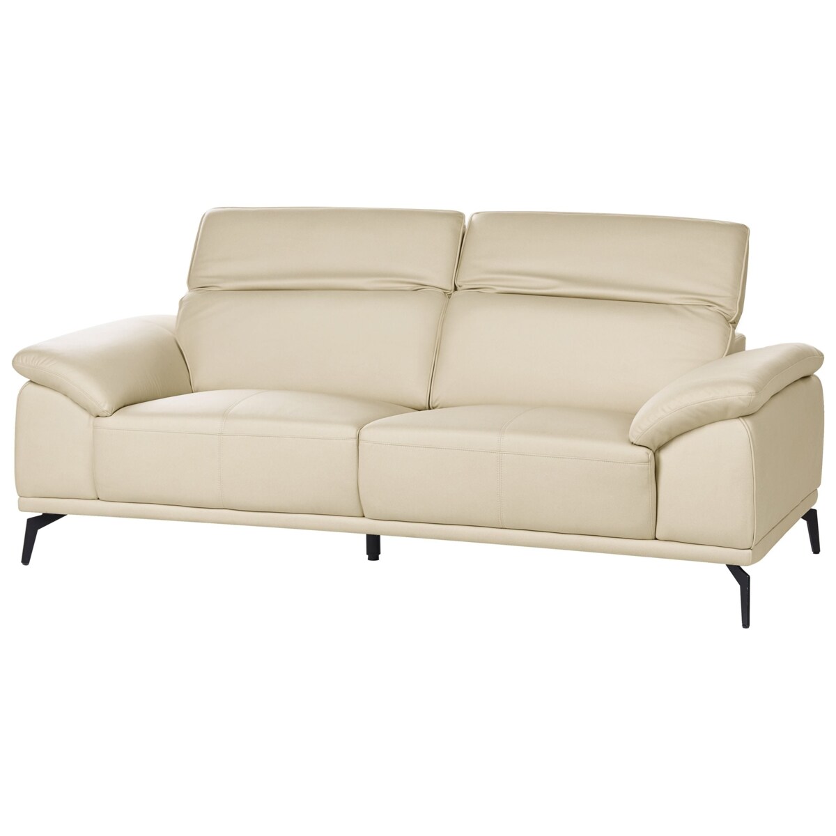 Komplet wypoczynkowy dla 6 osób VEJEN Ekoskóra Beżowy