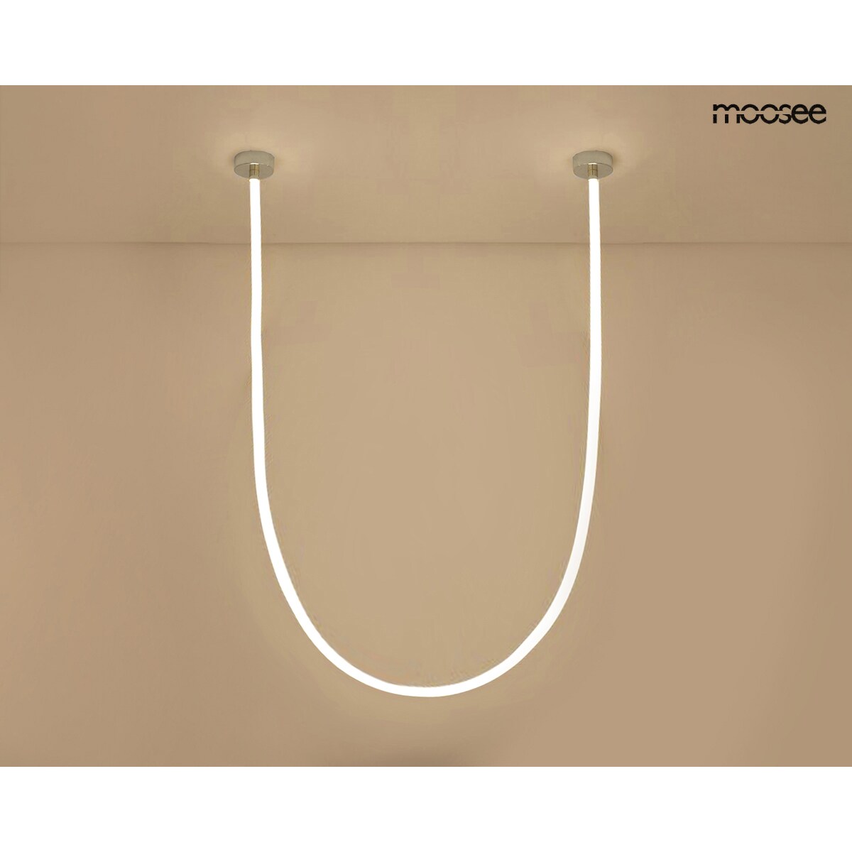 MOOSEE lampa wisząca LASSO 500 Smart srebrna