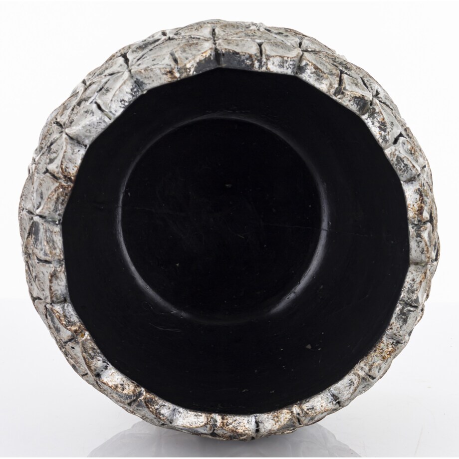 Osłonka cementowa 18,5x22x22 cm ASCONA szarosrebrna