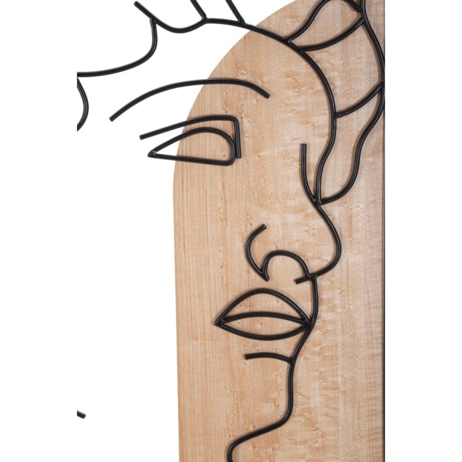 Dekoracja ścienna David - B, kolor wielokolorowy, płyta MDF, 55 x 80 cm, do salonu i przedpokoju, Mauro Ferretti