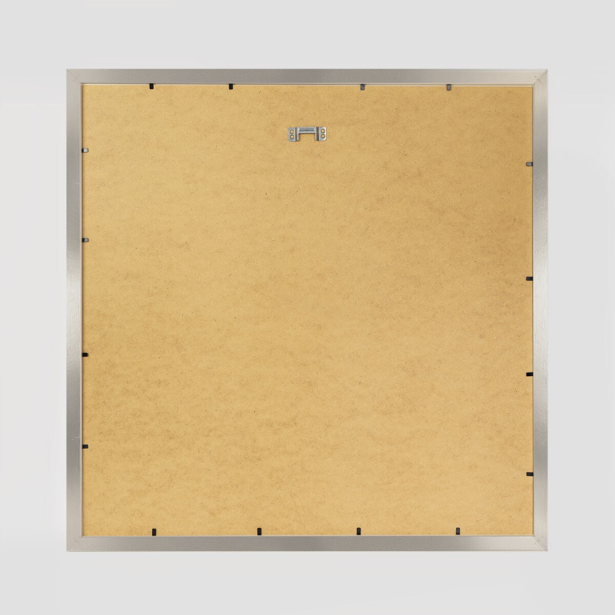 Ramka na zdjęcia 50x50 cm srebrna rama MDF z plexi do powieszenia pion poziom klasyczna kwadratowa ramka FRAMAI®