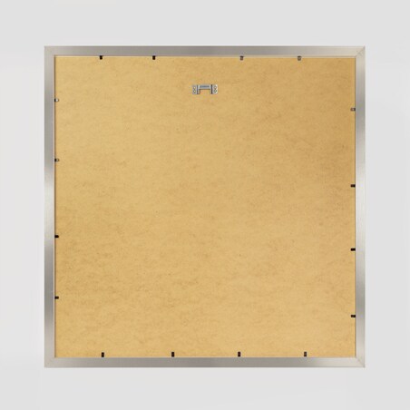 Ramka na zdjęcia 50x50 cm srebrna rama MDF z plexi do powieszenia pion poziom klasyczna kwadratowa ramka FRAMAI®