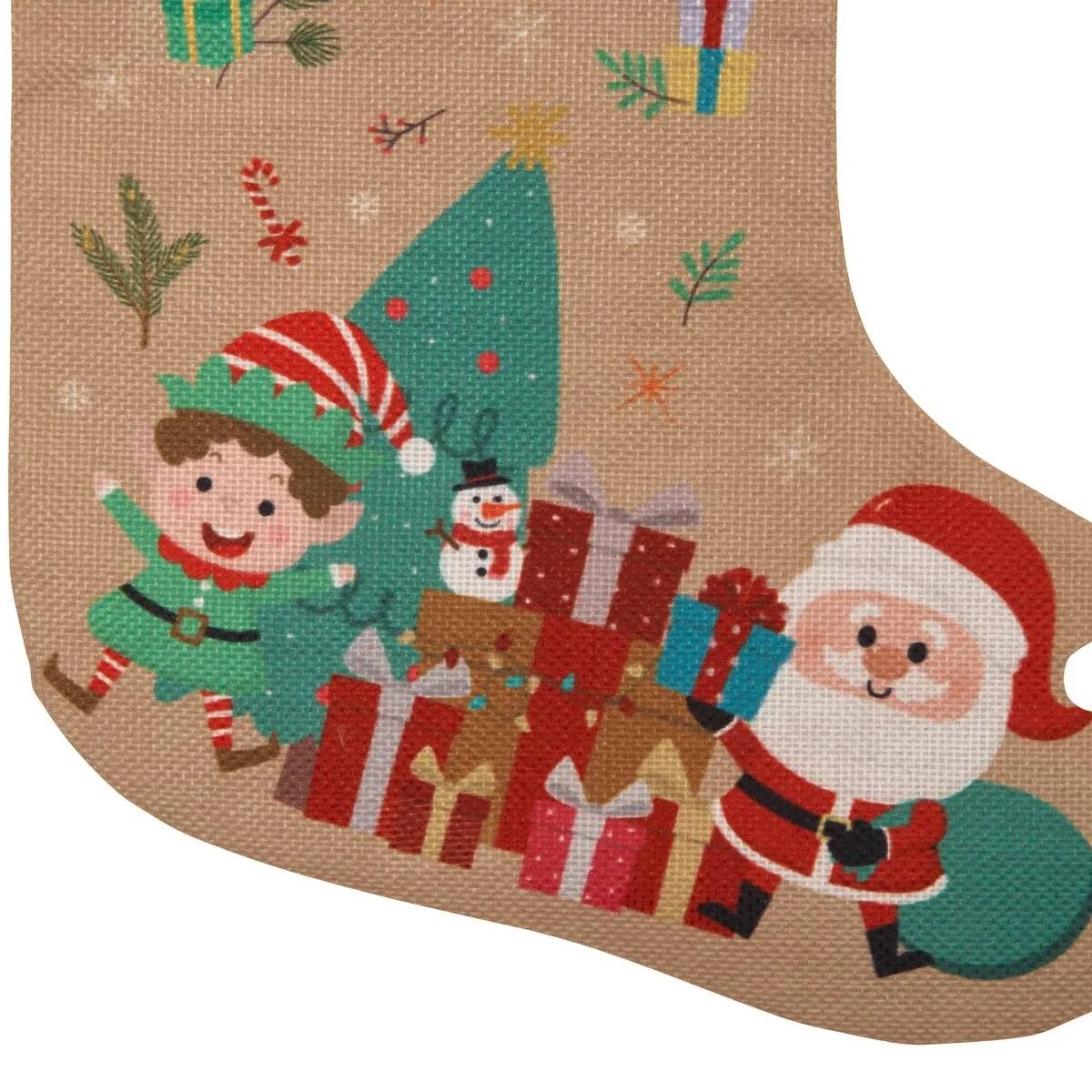 Skarpeta na prezenty, juta, 45 cm