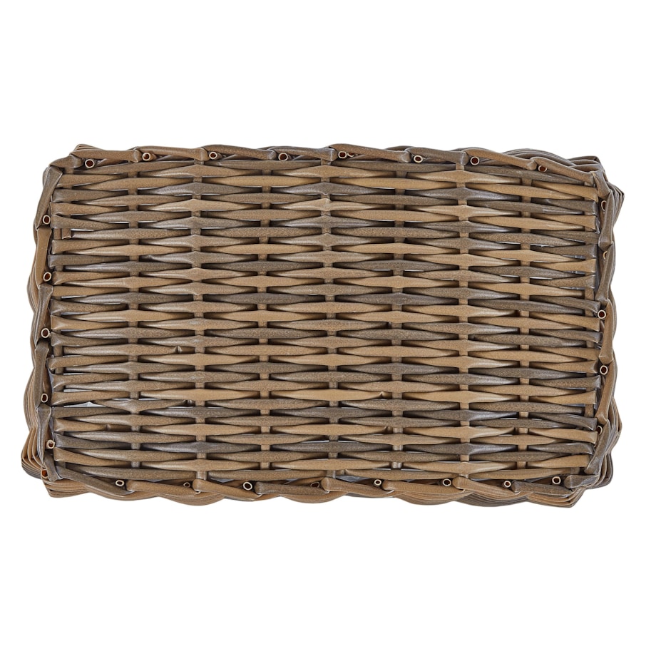 Zestaw 2 koszy na kwiaty ORMOS 53/59 cm Brązowy Technorattan