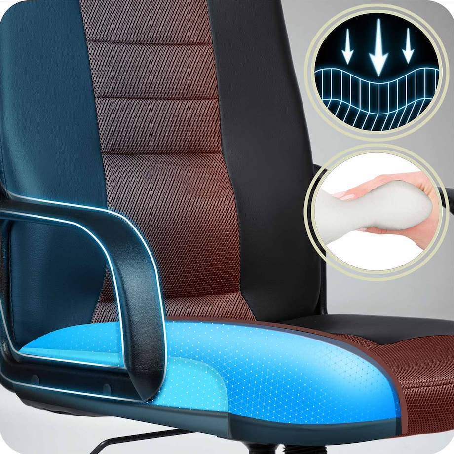 Fotel Sofotel 518B czarny-brązowy black-brown