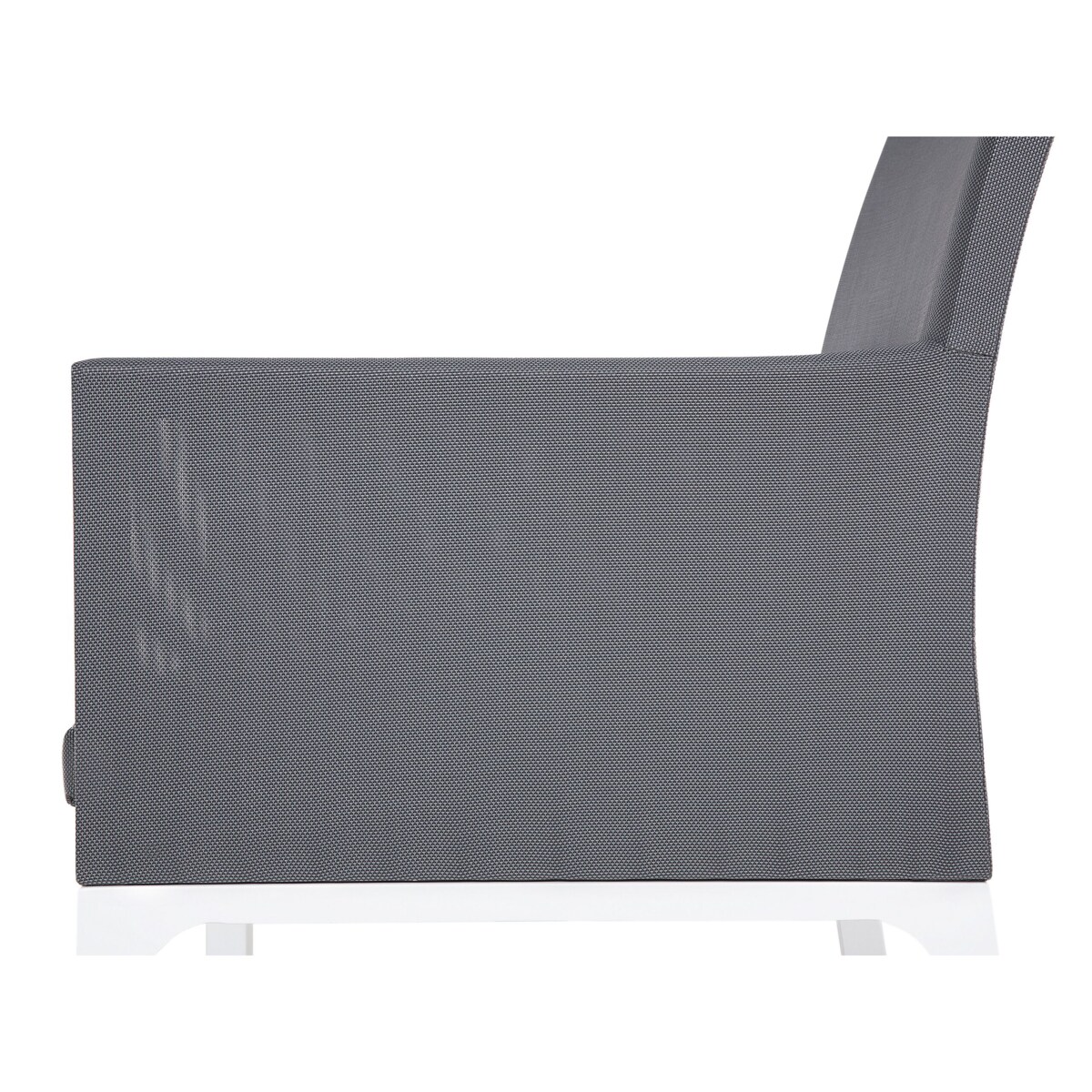 Zestaw 4 krzeseł ogrodowych szary BACOLI