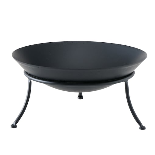Palenisko ogrodowe z żelaza SEONA, wys. 23 cm, kolor czarny, metal