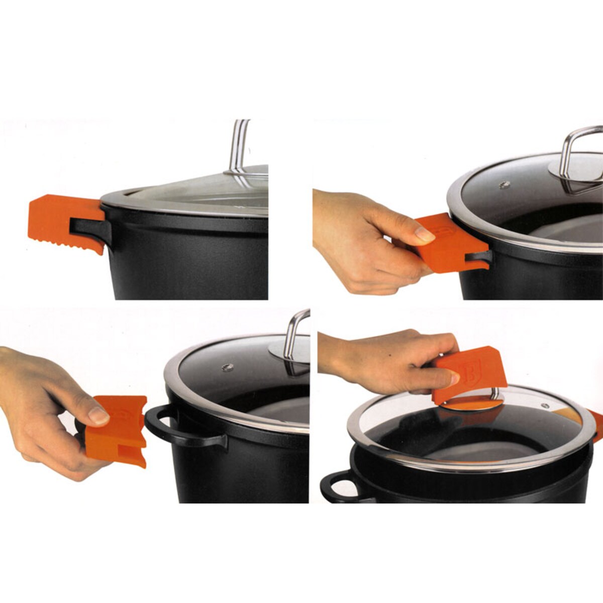 Garnek z pokrywką 20 cm 2.4 L Berlinger Haus Granit Diamond BH-1094