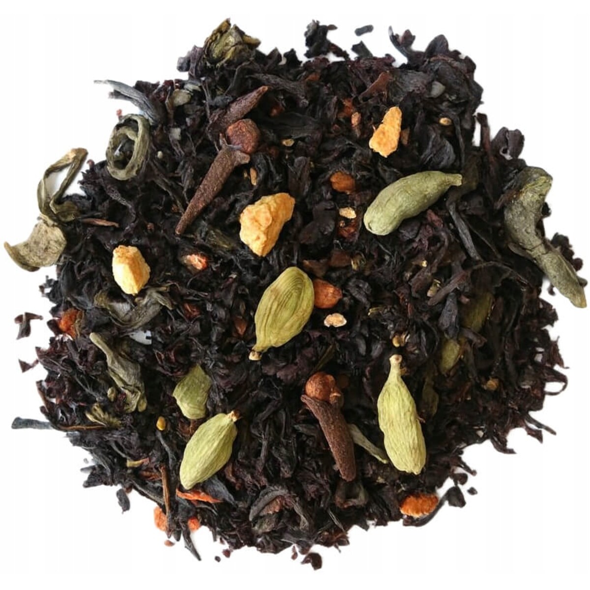 Herbata czarna MIECZ SAMURAJA kardamon imbir cynamon goździki pieprz 120g - herbata liściasta sypana mieszanka napar susz