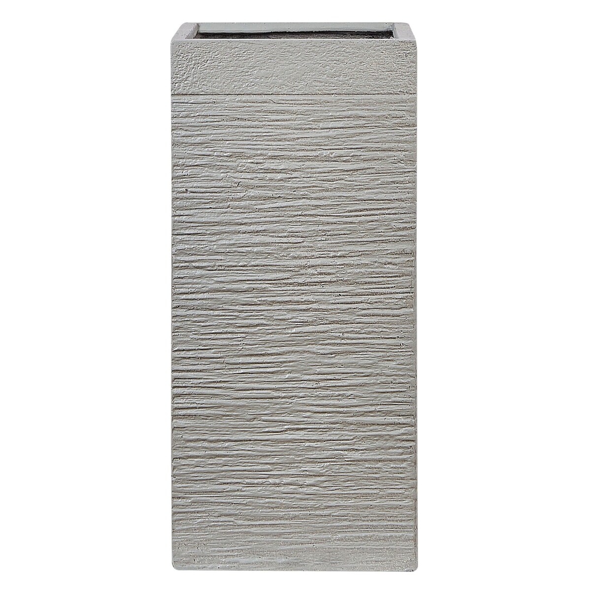 Doniczka 33 x 33 x 70 cm beżowoszara DION