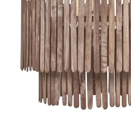Lampa wisząca KAVERI Drewno mango Brązowy