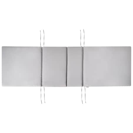 Leżak ogrodowy z poduszką AMANTEA PREMIUM Drewno akacjowe Jasnoszary