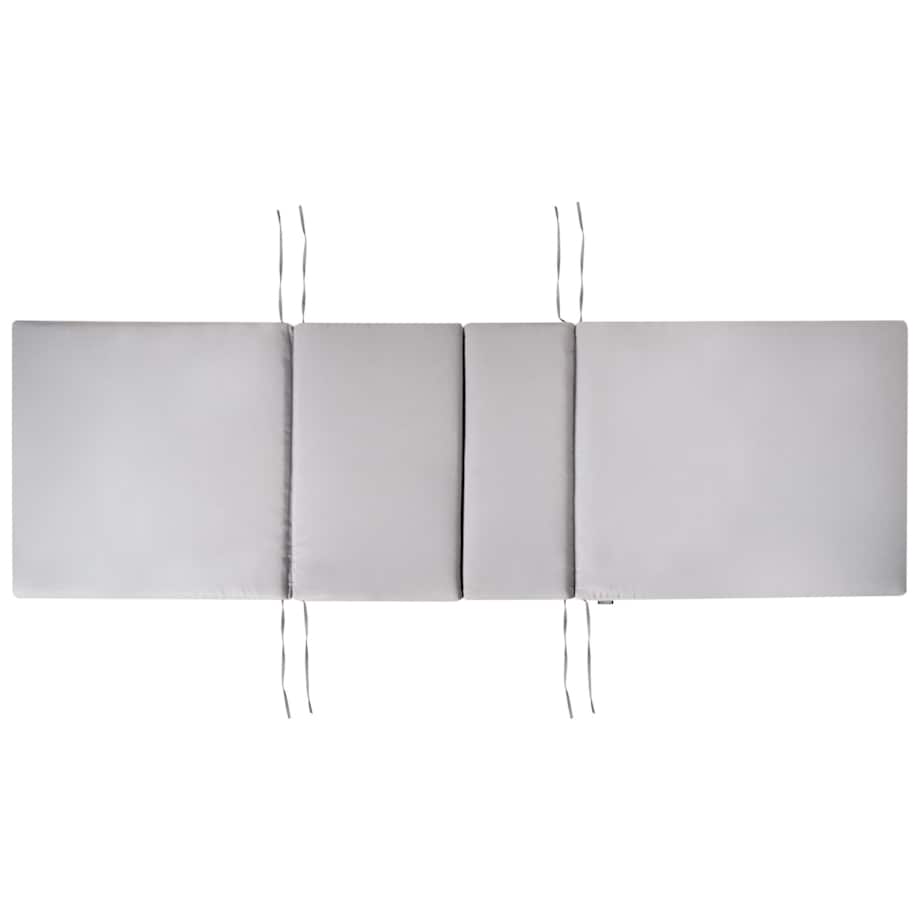 Leżak ogrodowy z poduszką AMANTEA PREMIUM Drewno akacjowe Jasnoszary