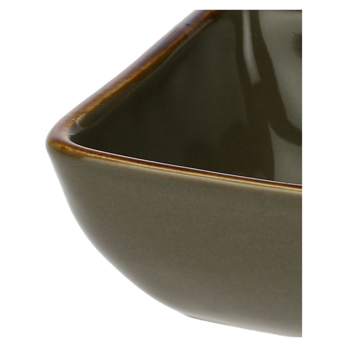 Zestaw 6 kwadratowych miseczek Concerto Grigio Tortora - Szaro-brązowy, 8 cm