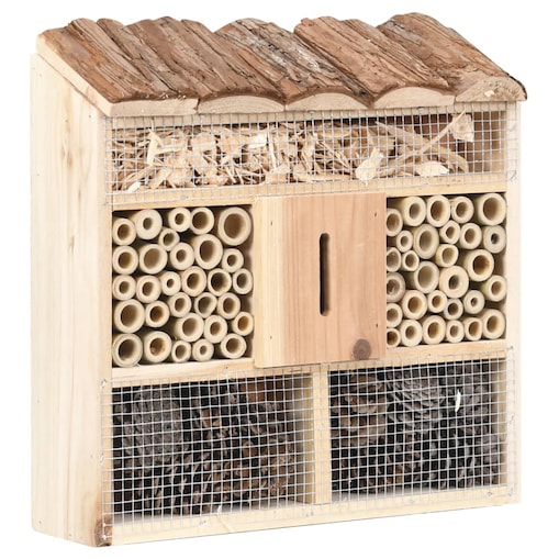 vidaXL Domek dla owadów, 30x10x30 cm, drewno jodłowe