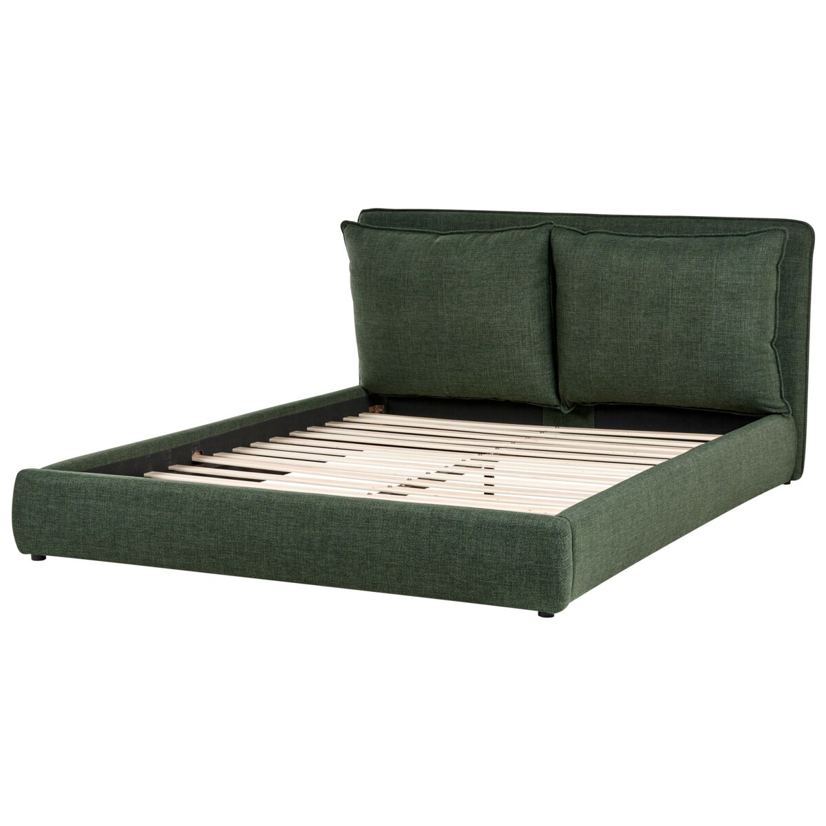 Łóżko BAJONNA 160 x 200 cm Ciemnozielony