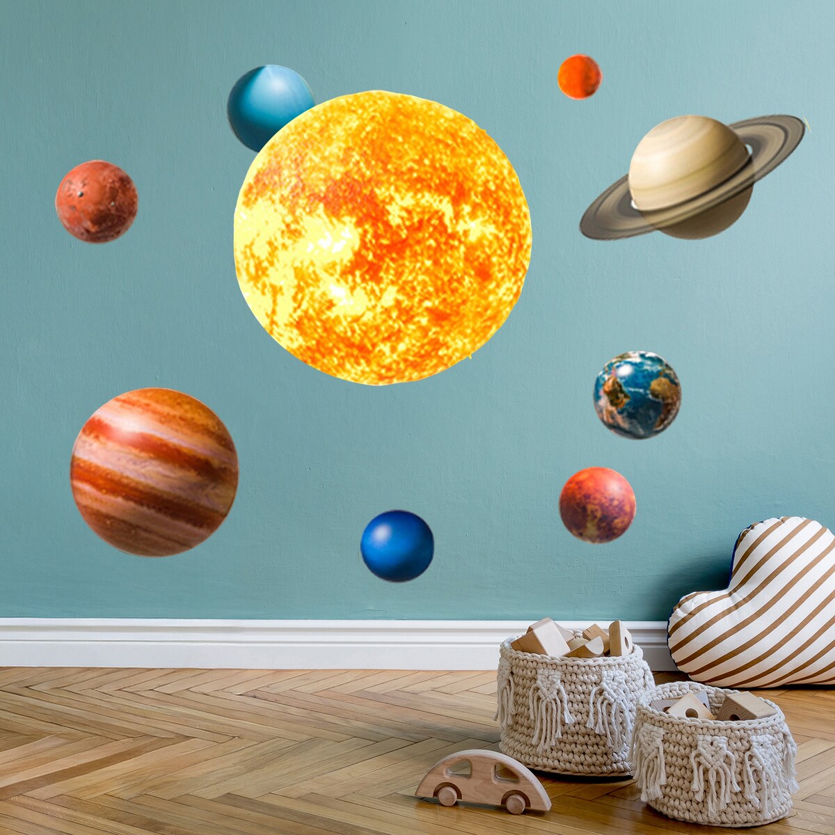 naklejki na ścianę do pokoju dziecka, sipo, planety