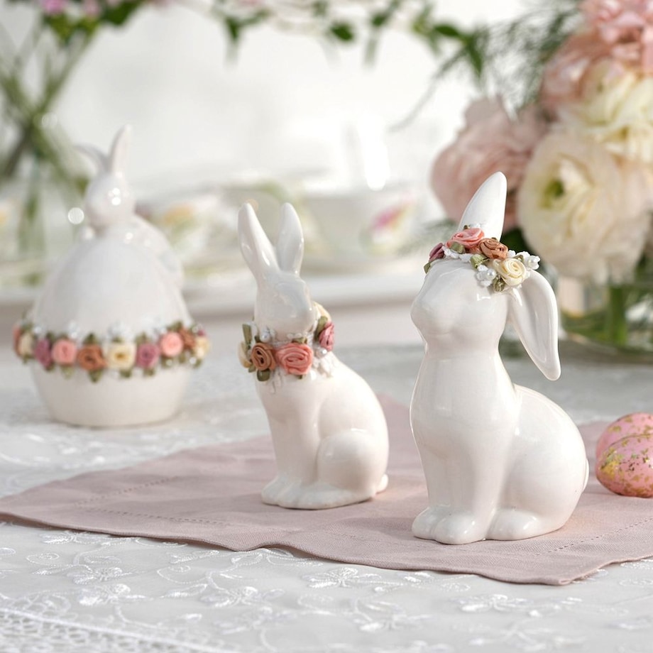 VILLA TIALIA Zajączek porcelanowy 14 cm PRIMAVERA