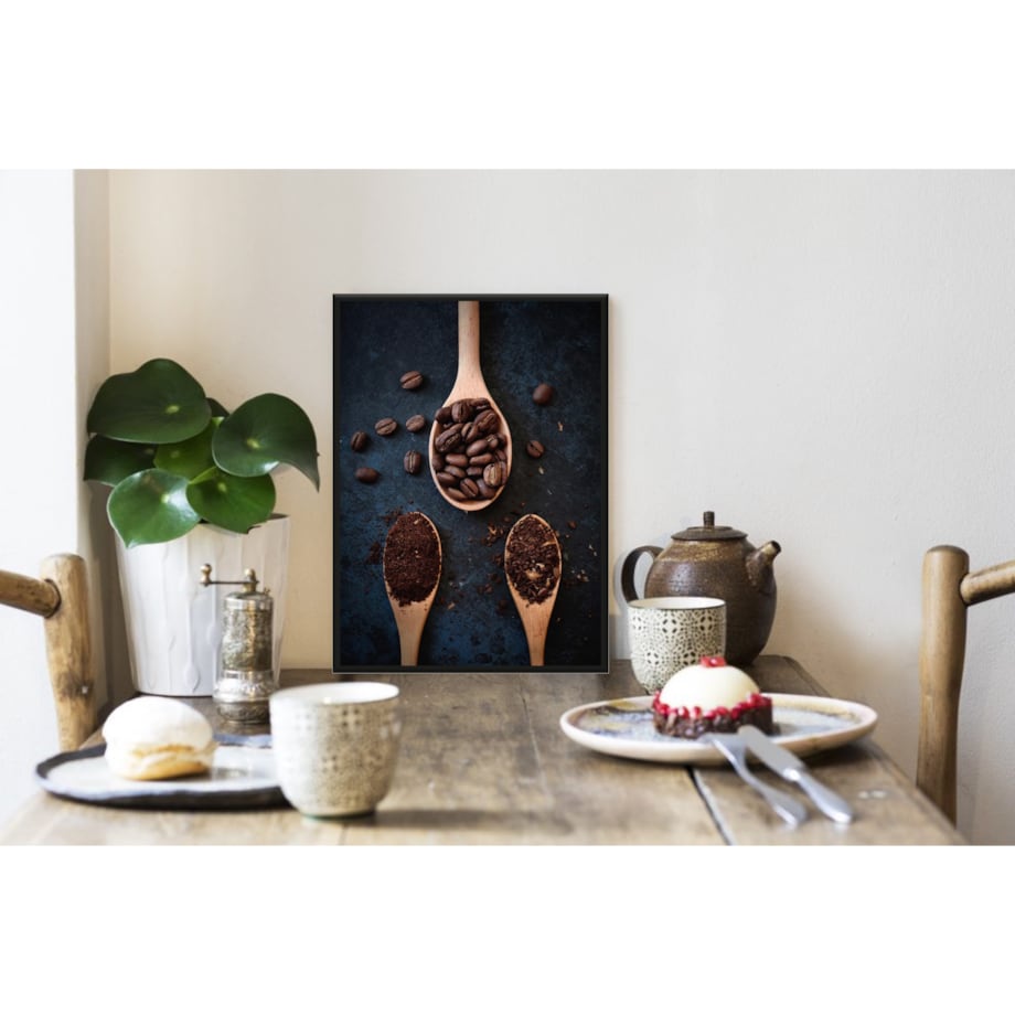 Poster Story, Plakat, Obraz - Kawa Ziarnista i Mielona, wymiary 60 x 84 cm