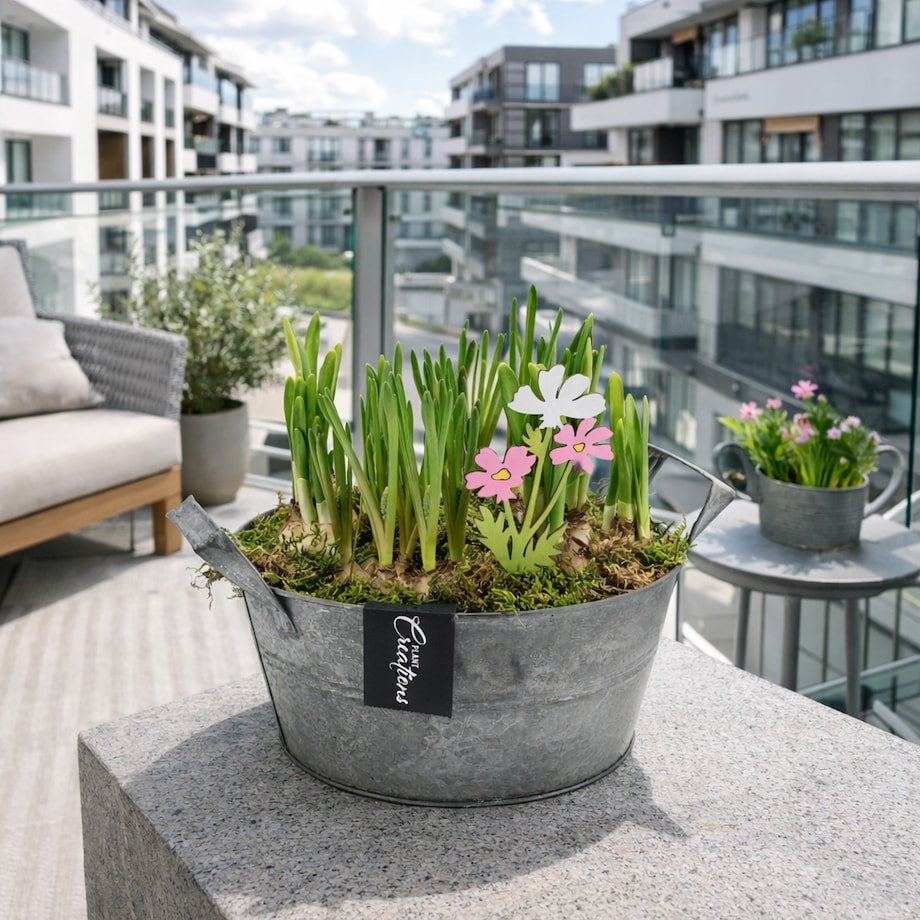 Kompozycja cebulowa doniczka 23cm wysokość 20-40cm - Narcyzy&Muscari