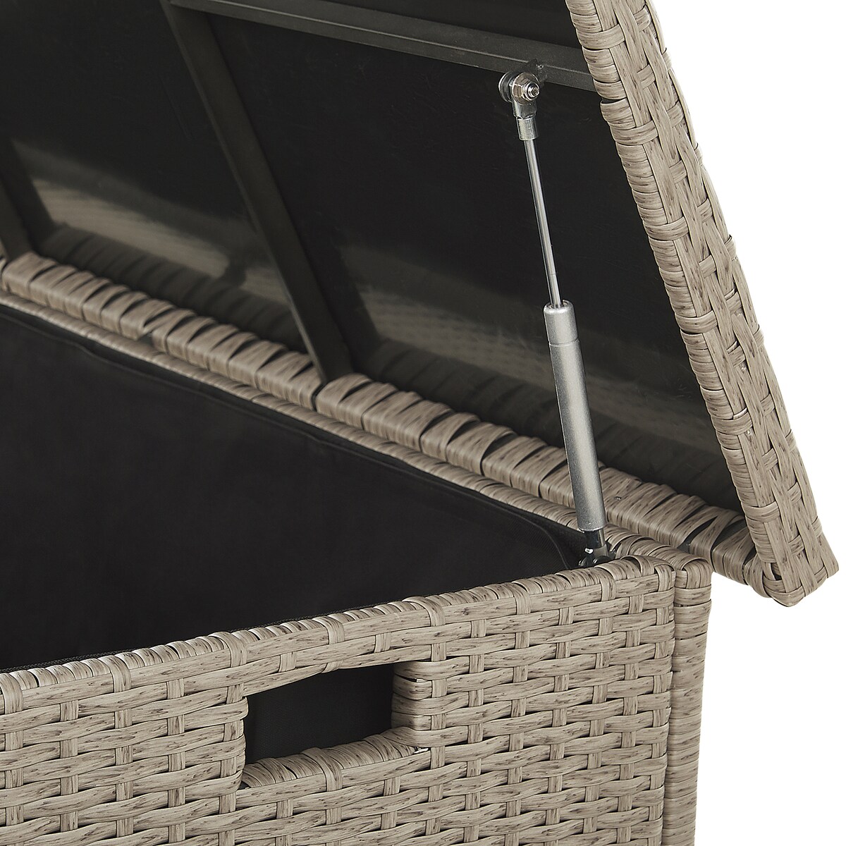 Skrzynia ogrodowa MODENA 126 cm 46 cm Beżowoszary