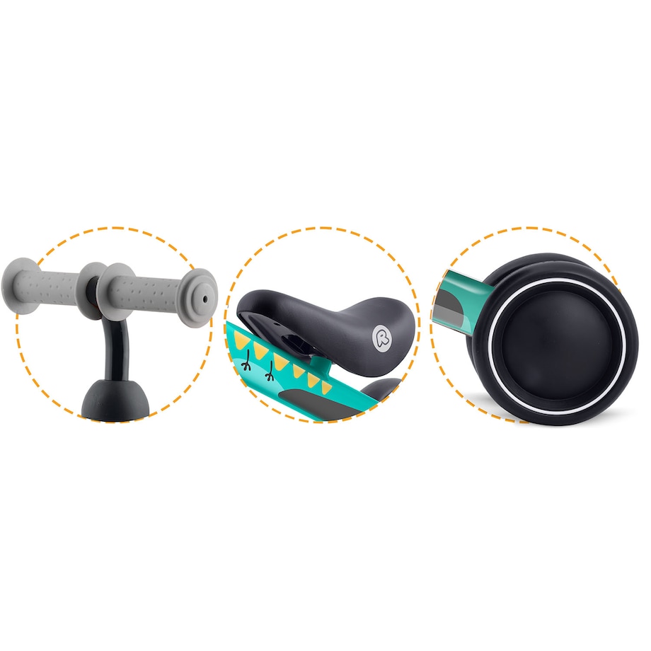 Rowerek biegowy Ricokids RK-606 trójkołowy jeździk dla dzieci lekki solidny Dino