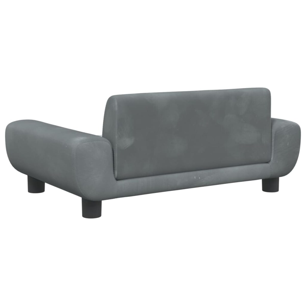 vidaXL Sofa dla dzieci, ciemnoszara, 70x45x33 cm, aksamit