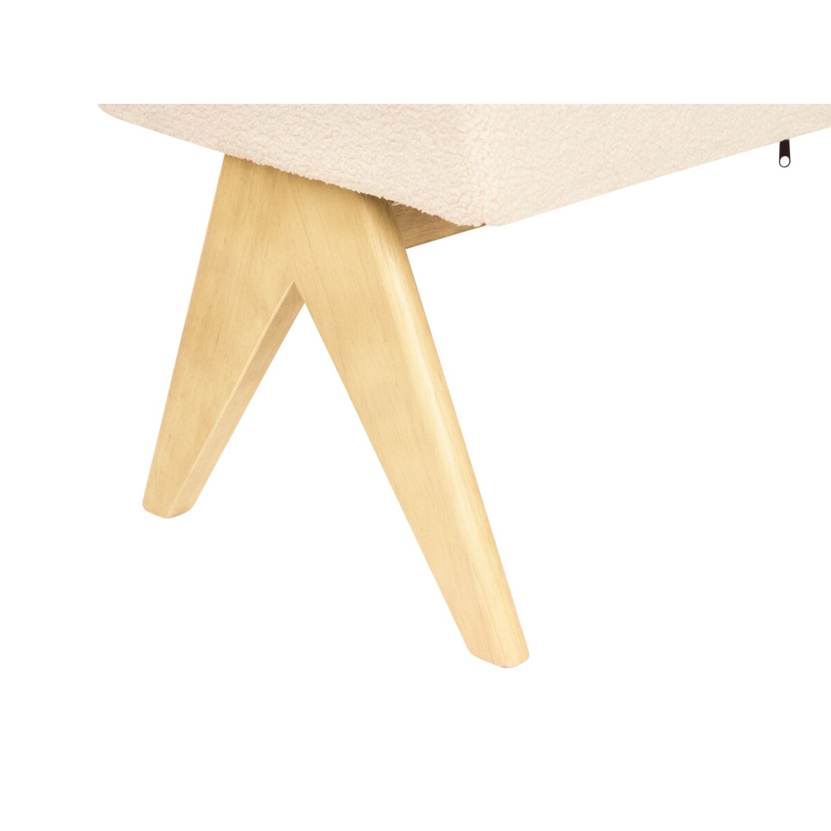 Ławka TAMRE Boucle Złamana biel