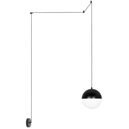 Lampa wisząca mocowana do ściany Bowl MSE010100173 biała czarna