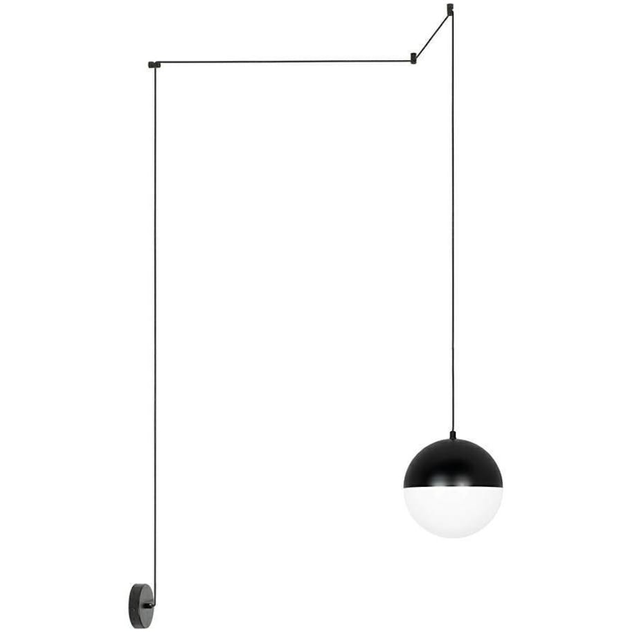 Lampa wisząca mocowana do ściany Bowl MSE010100173 biała czarna