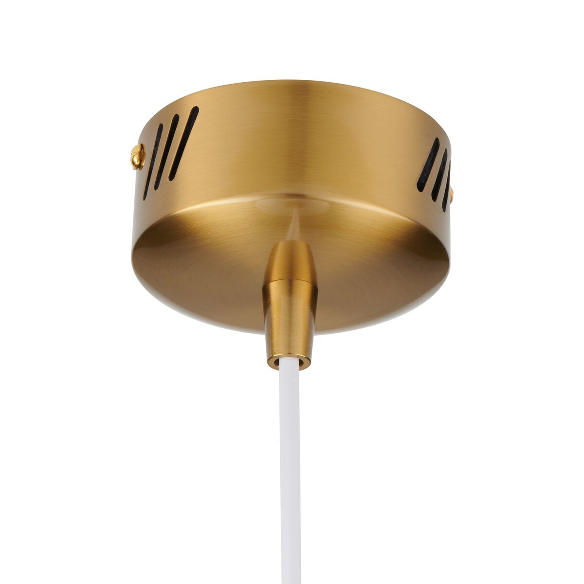 Lampa wisząca szklana BONI biała 35 cm