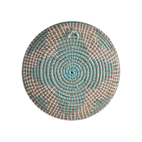 Zestaw 5 dekoracji ściennych z trawy morskiej wielokolorowy SONLA