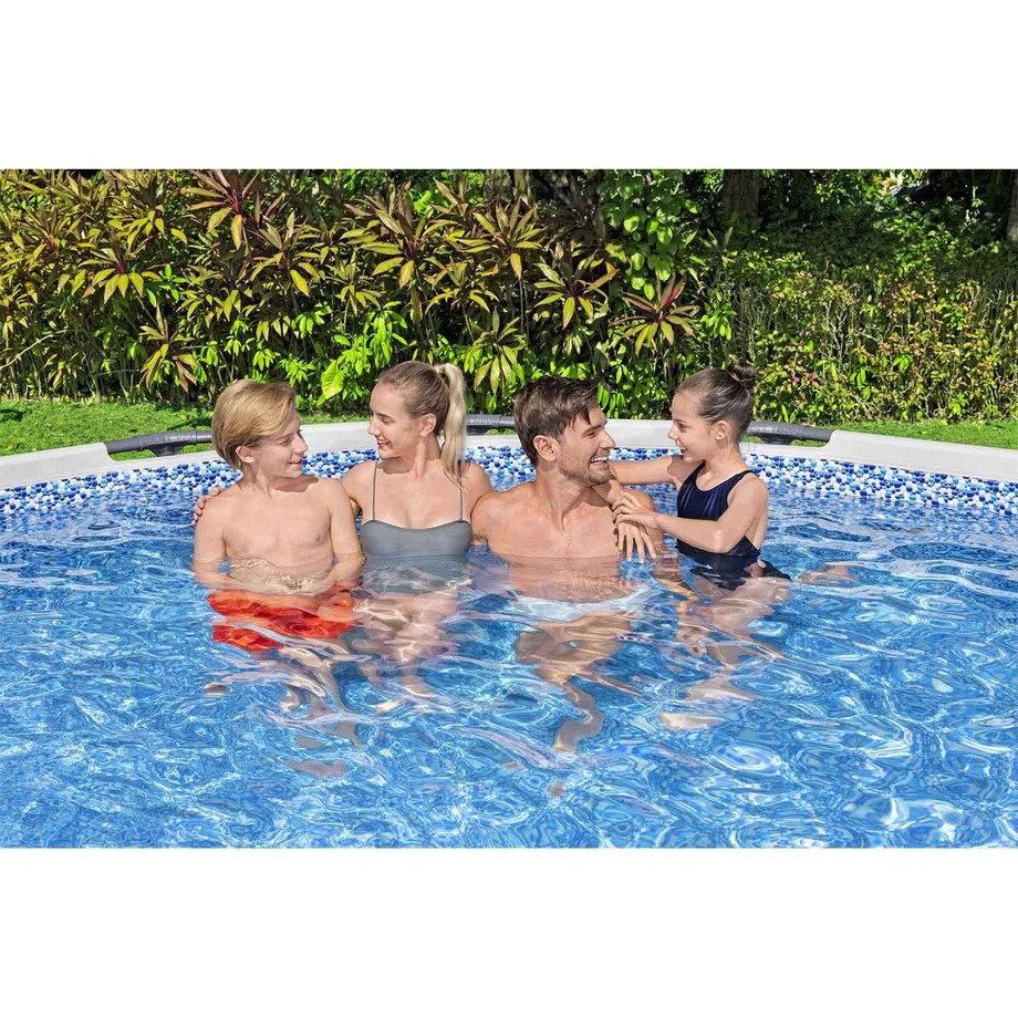 Basen ogrodowy stelażowy 457x122 Bestway full 18w1