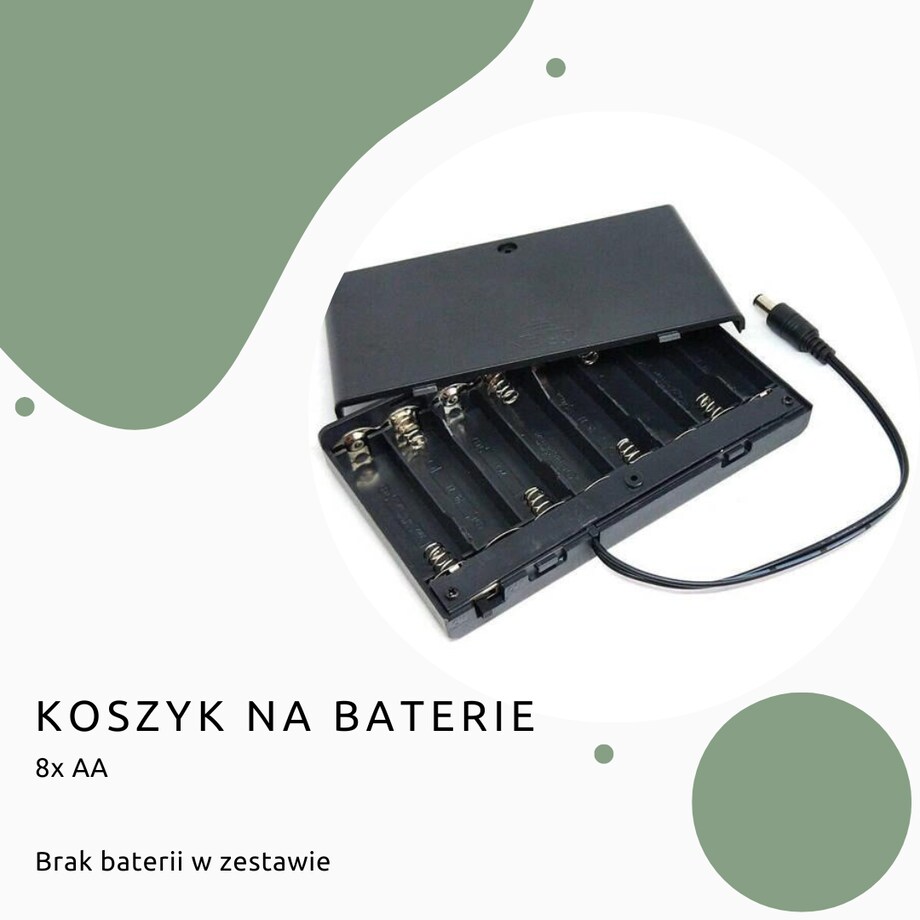 Dębowa donica z lameli DLC LED