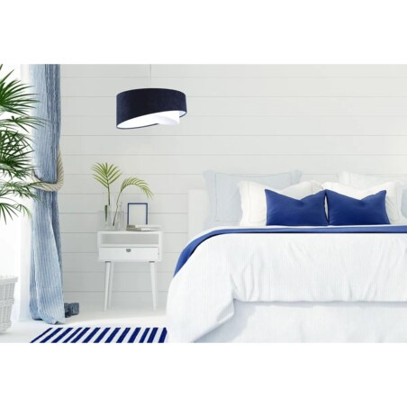 Lampa wisząca THUNDERCLOUD WHITE granatowa/biała
