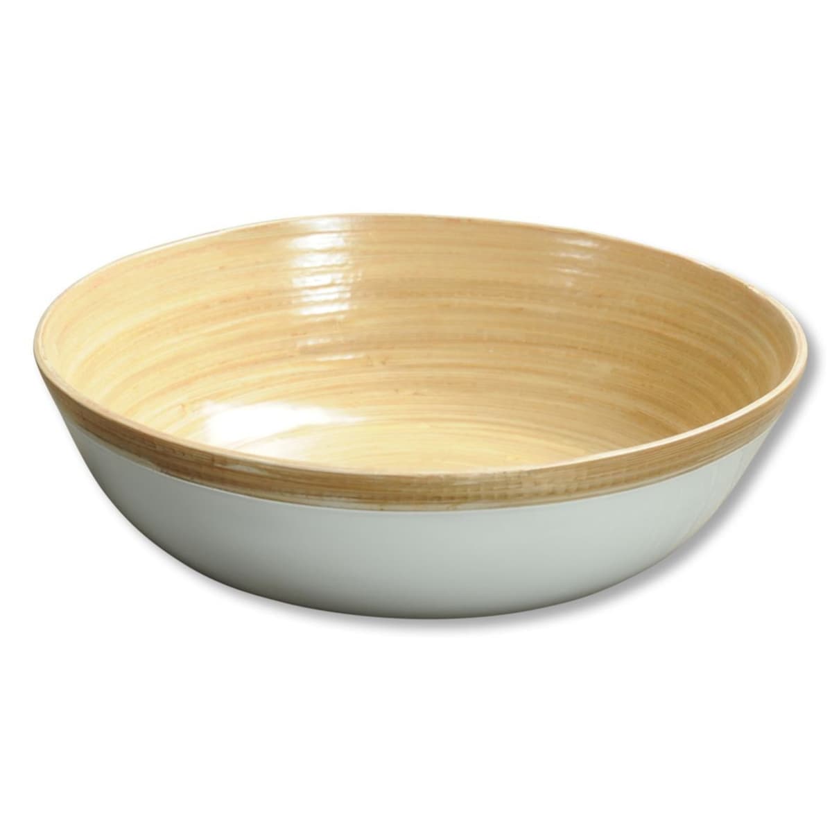 Kesper Miska bambusowa, śr. 23 cm, biała