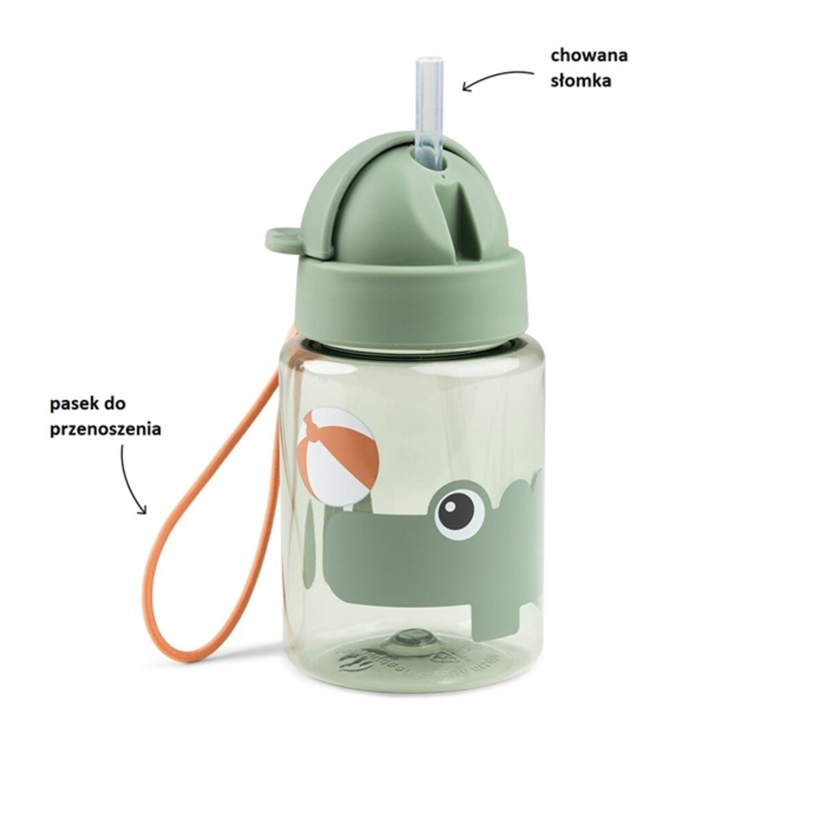 Done by Deer Bidon dla Dziecka 280ml Playground Green