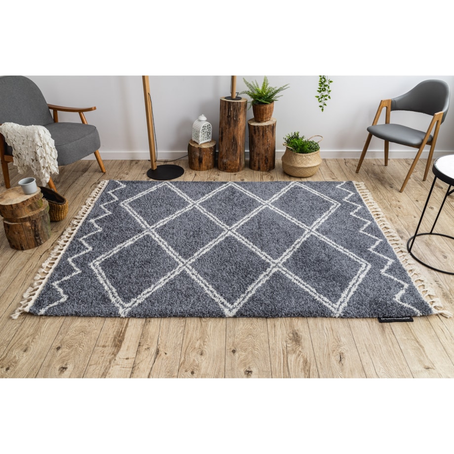 Dywan BERBER ASILA B5970 szary / biały 140x190 cm